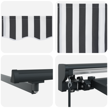 Handmatig Uittrekbaar Ligbed Anthraciet en Wit 400x300 cm