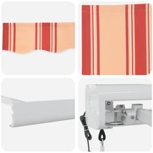 Automatische Inklapbare Luifel Geel en Oranje 500x300 cm