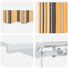 Handmatig Uittrekbaar Ligbed Met Multikleurige Strepen 500x300 cm