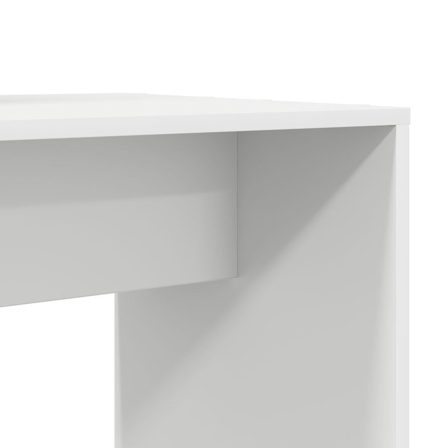 Bureau met plank met opslag Wit 138.5 x 55 x 143 cm Bewerkt hout