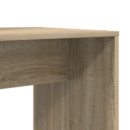 Bureau met plank met opslag Sonoma eiken 138.5 x 55 x 143 cm Bewerkt hout