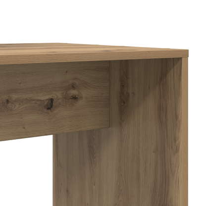 Bureau artisanaal eikenkleurig 138.5 x 55 x 143 cm Bewerkt hout
