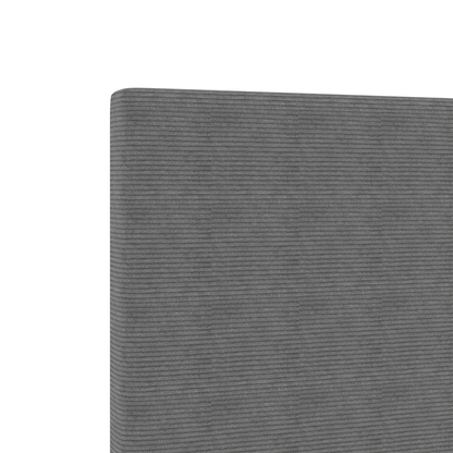 LED Hoofdbord Simpel Ontwerp Lichtgrijs 80 cm Corduroy Stof