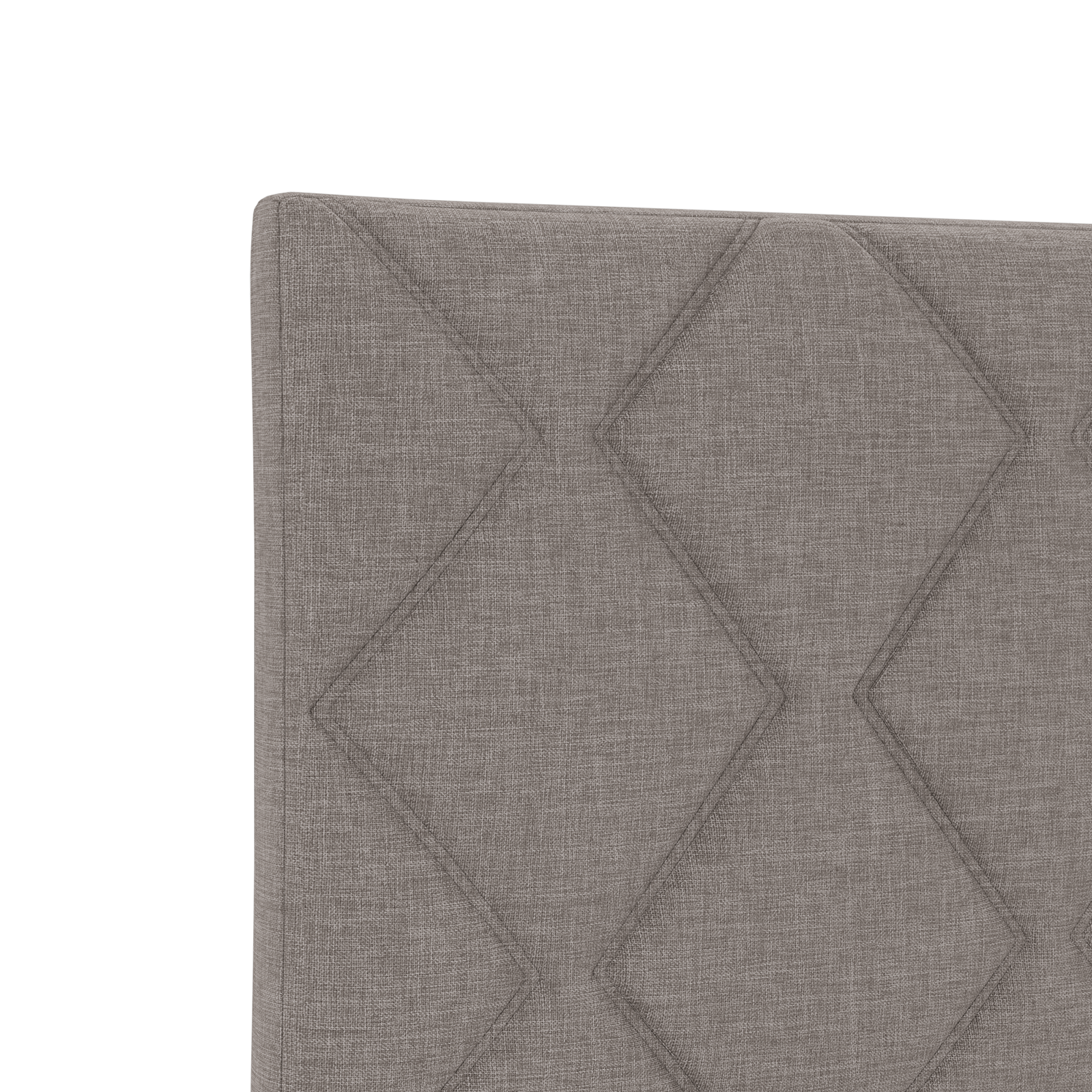 Hoofdbord LED met ruitjes 160 cm stof taupe