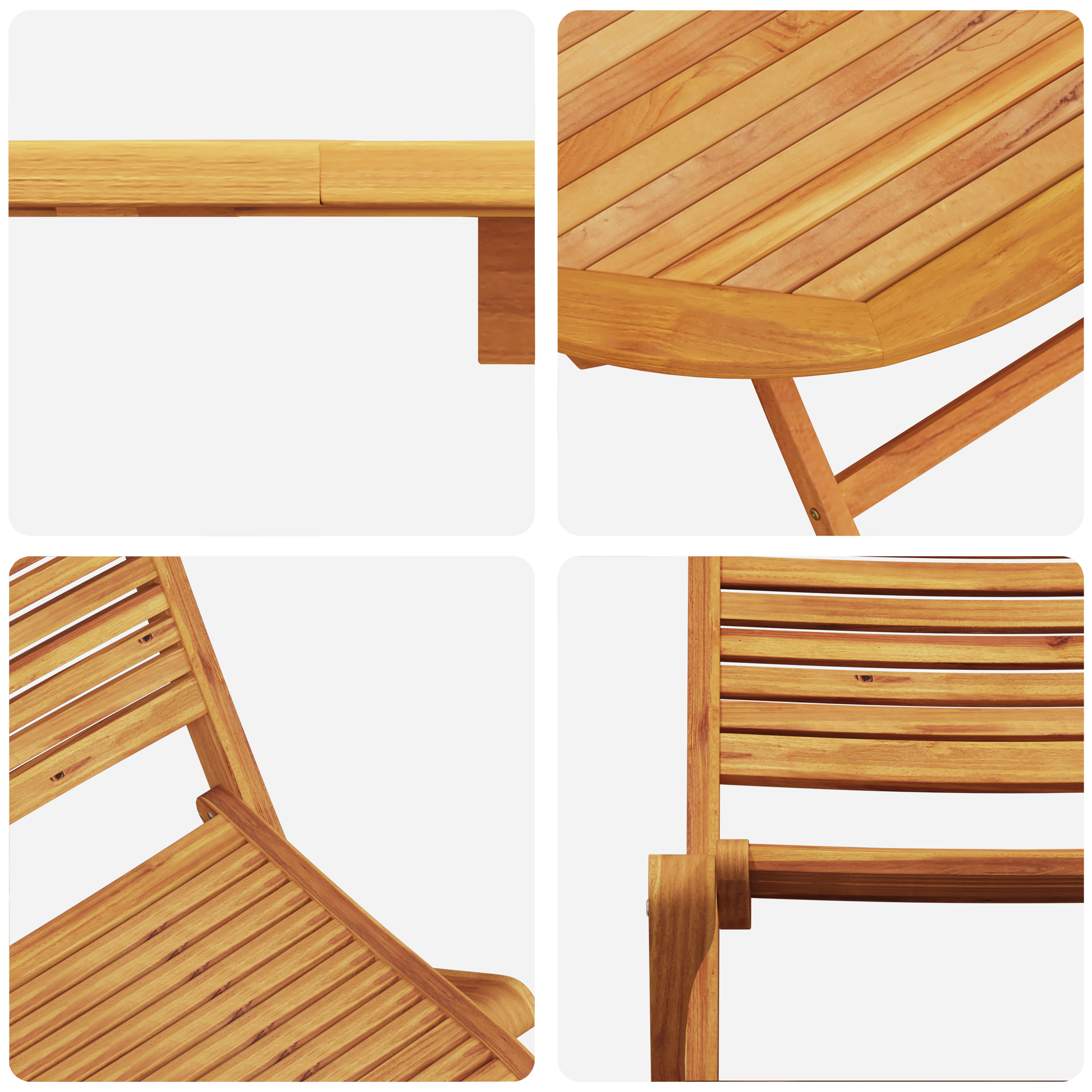 9-delige Tuinset van Massief Acaciahout