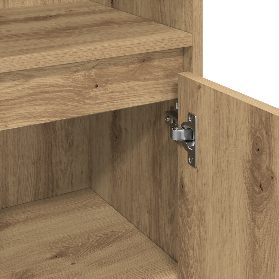 3-delige Badkamer Meubel Set Ambachtelijk Eiken Geengineerd Hout