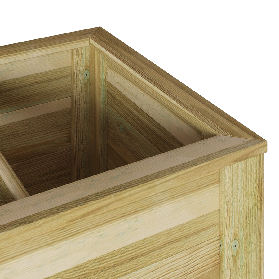 Tuin Plantenbak met Opslag 85x46x96 cm Behandeld Hout Vuren