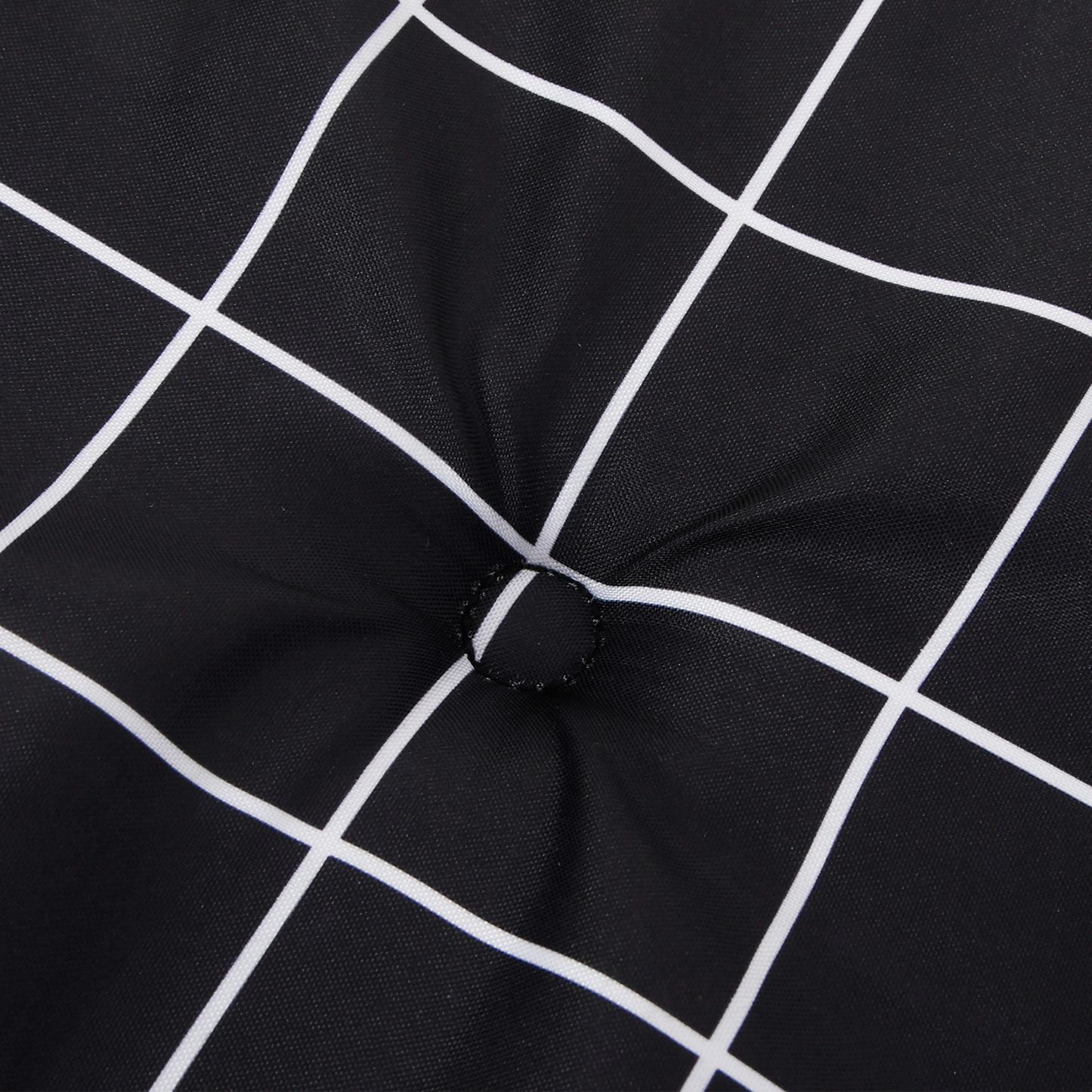 Tuinbank Kussen - Zwart Geruit Patroon - 180 x 50 x 4 cm - Oxford Stof