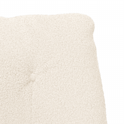 Relaxstoeltje Crème Kleurige Pluche Stof