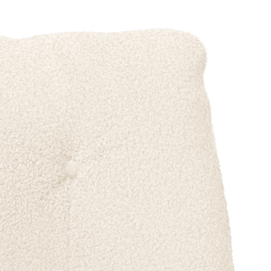 Relaxstoeltje Crème Kleurige Pluche Stof