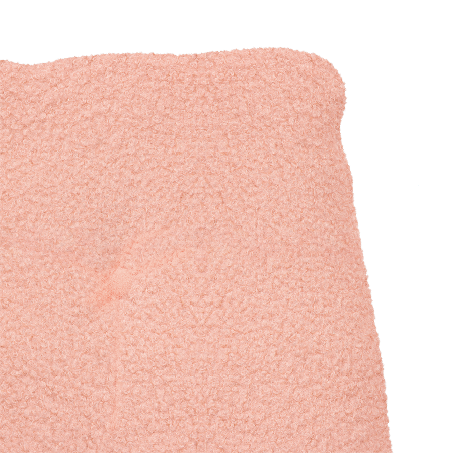 Ontspanningstoel in Roze met Een Leuke Krullende Stof