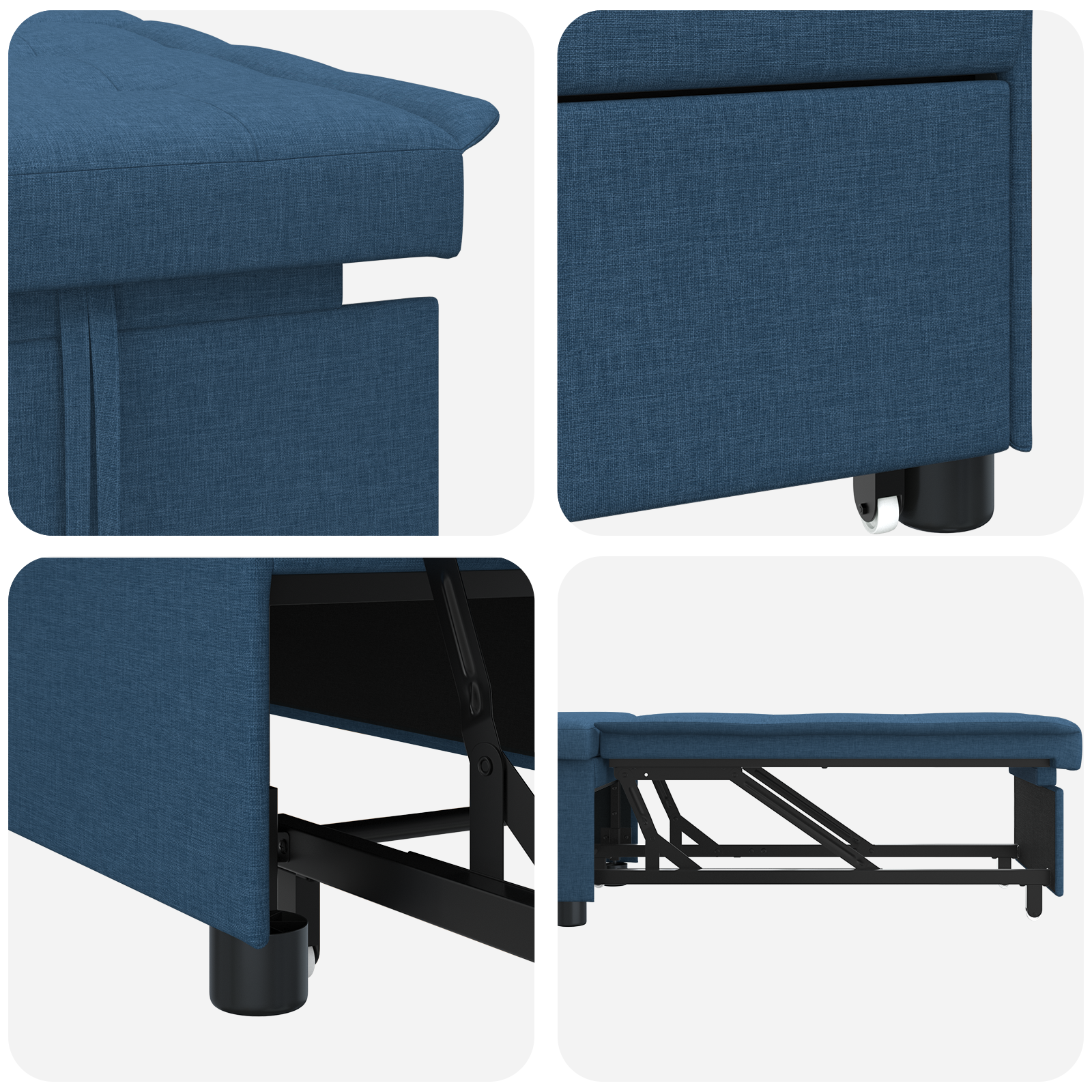 Uittrekbaar 3-in-1 Sofa Bed Blauw