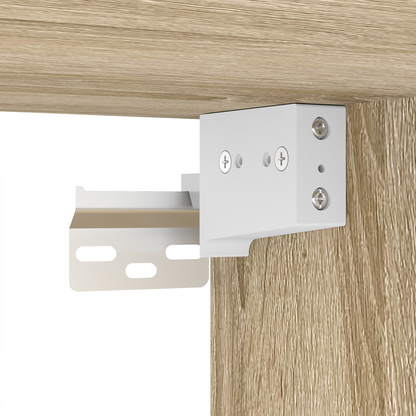 Schoenenkast Sonoma eiken 52.5 x 30 x 50 cm Bewerkt hout