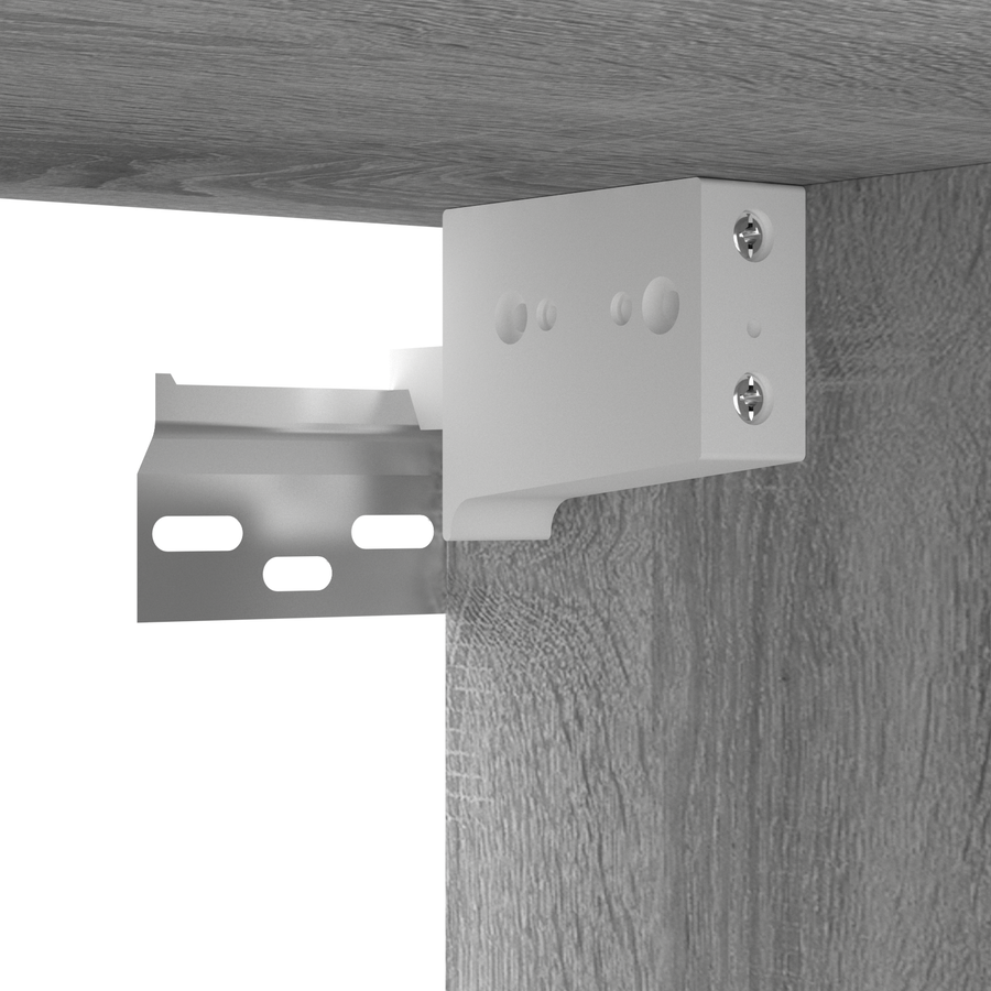 Tv-hangmeubels 3 st 60x30x30 cm bewerkt hout grijs sonoma eiken