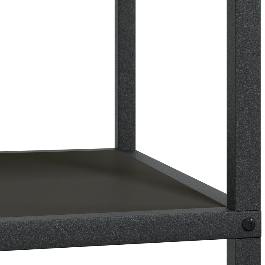 Keuken opslag plank met plank met opslag Zwart 60 x 50 x 92 cm Staal