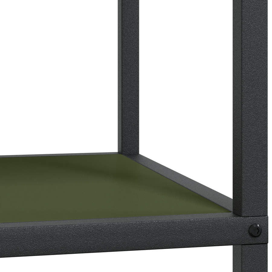 Keuken opslag plank met plank met opslag Olijfgroen 60 x 50 x 92 cm Staal