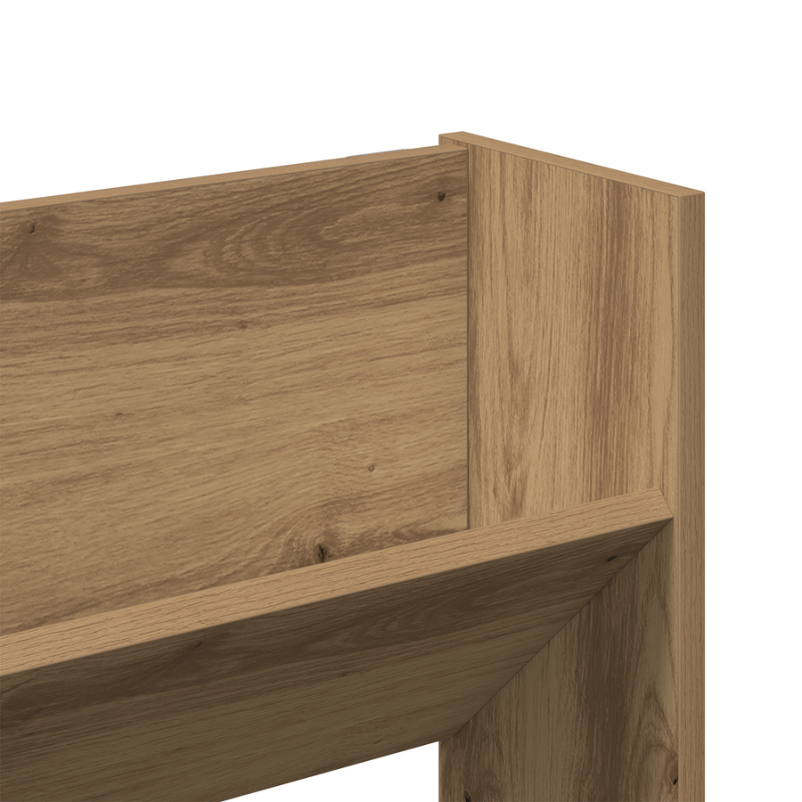 Wand Schoenenkasten met plank Anders met opslag 2 pcs artisanaal eikenkleurig