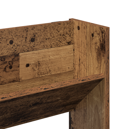 Wand Schoenenkasten 2 pcs Oud hout 60 x 18 x 60 cm Bewerkt hout