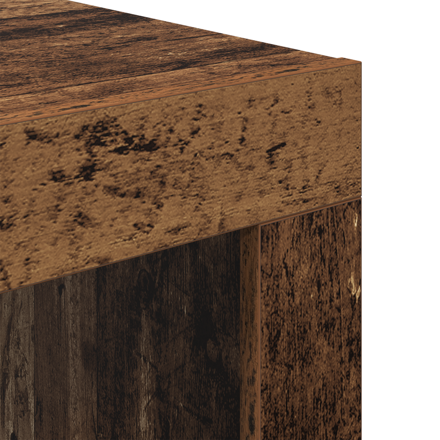 Salontafel Oud hout 50 x 50 x 35 cm Bewerkt hout