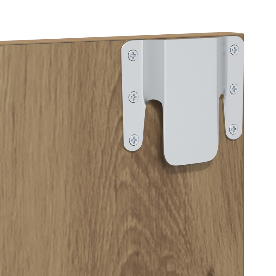 Wand TV Kast Ambachtelijk eiken 120 x 23.5 x 90 cm Bewerkt hout