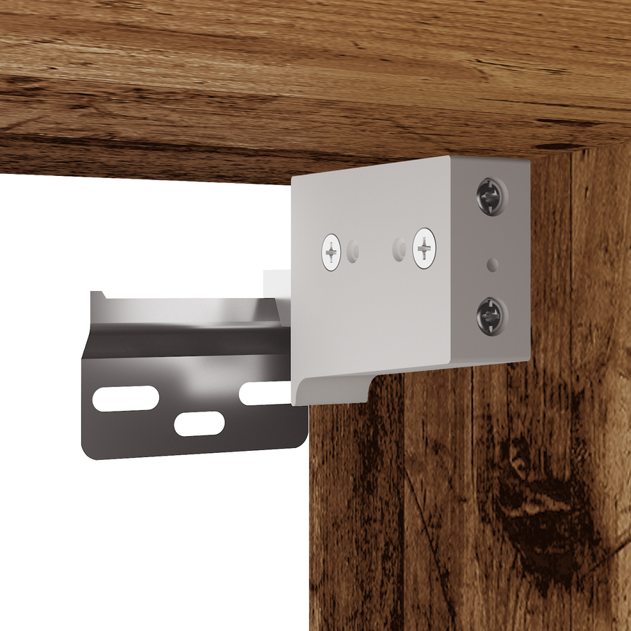 Schoenenkast met plank Oude hout 52.5 x 30 x 50 cm Bewerkt hout