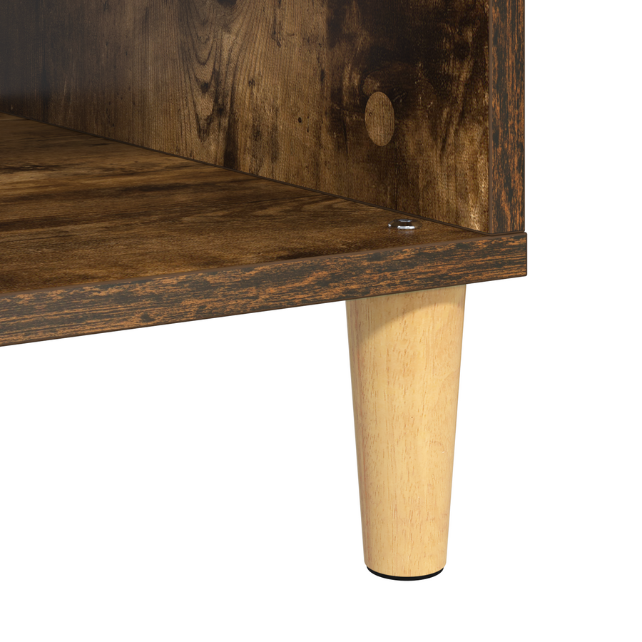 met opslag met de deur Gerookt eiken 103.5 x 60 x 35 cm Bewerkt hout