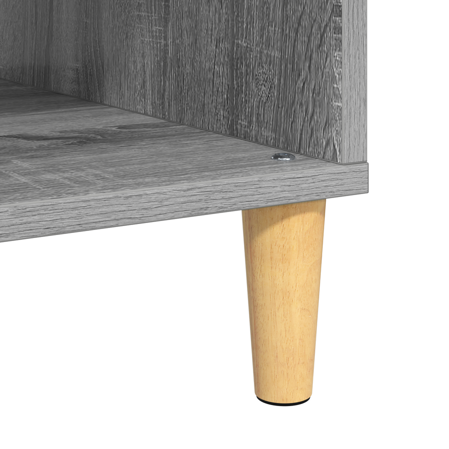 met opslag met de deur Grijs sonoma 103.5 x 60 x 35 cm Bewerkt hout
