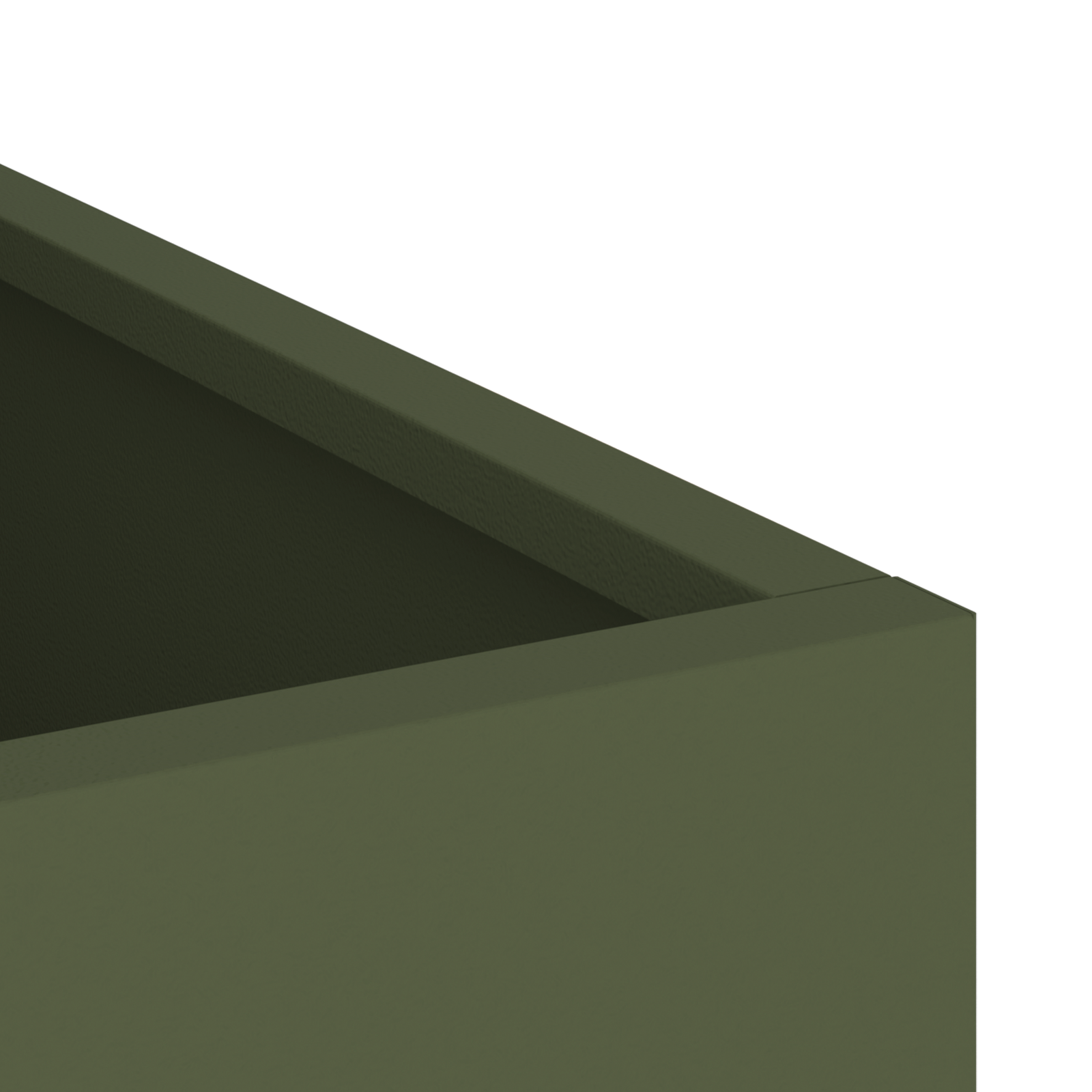 Tuin Bloempot Olijfgroen 50 x 32 x 40 cm Koudgewalst staal