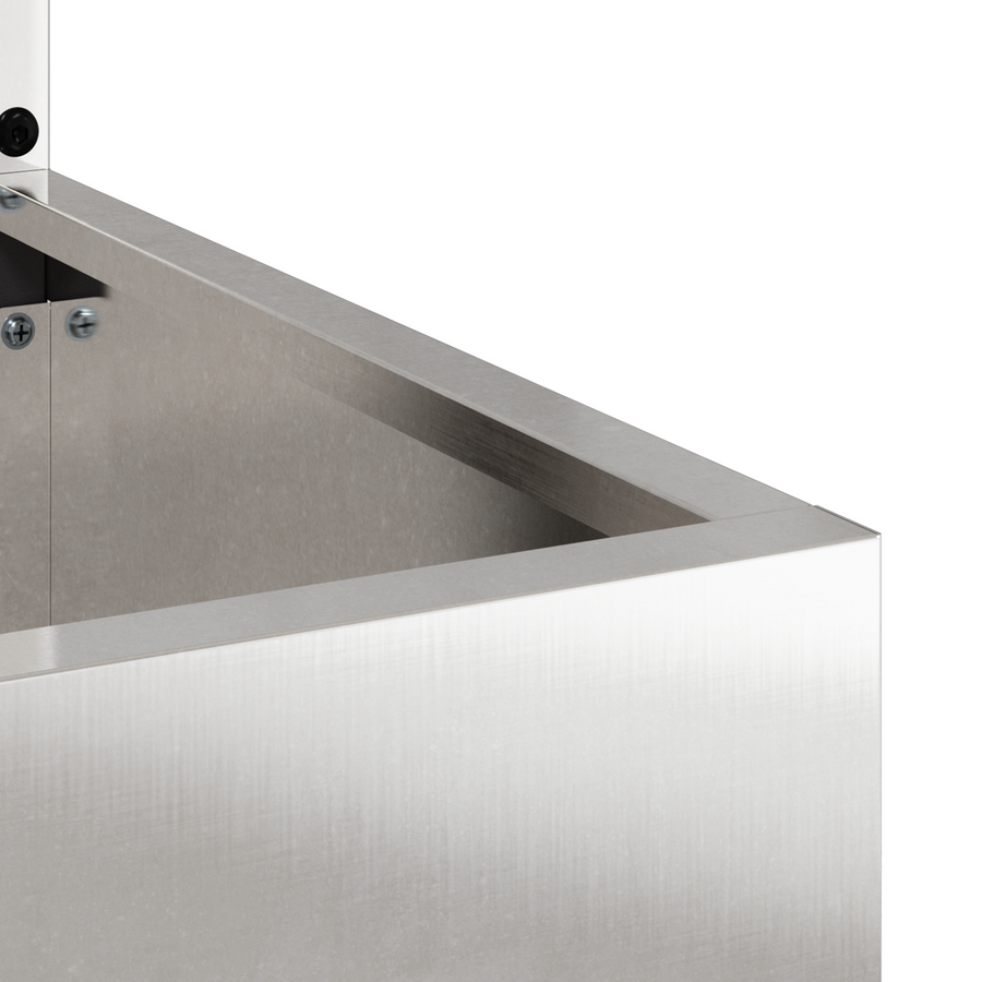 Tuinplant met Decoratief Paneel Zilver 50 x 140 cm