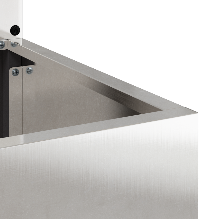 Tuinplant met Decoratief Paneel Zilver 50 x 140 cm