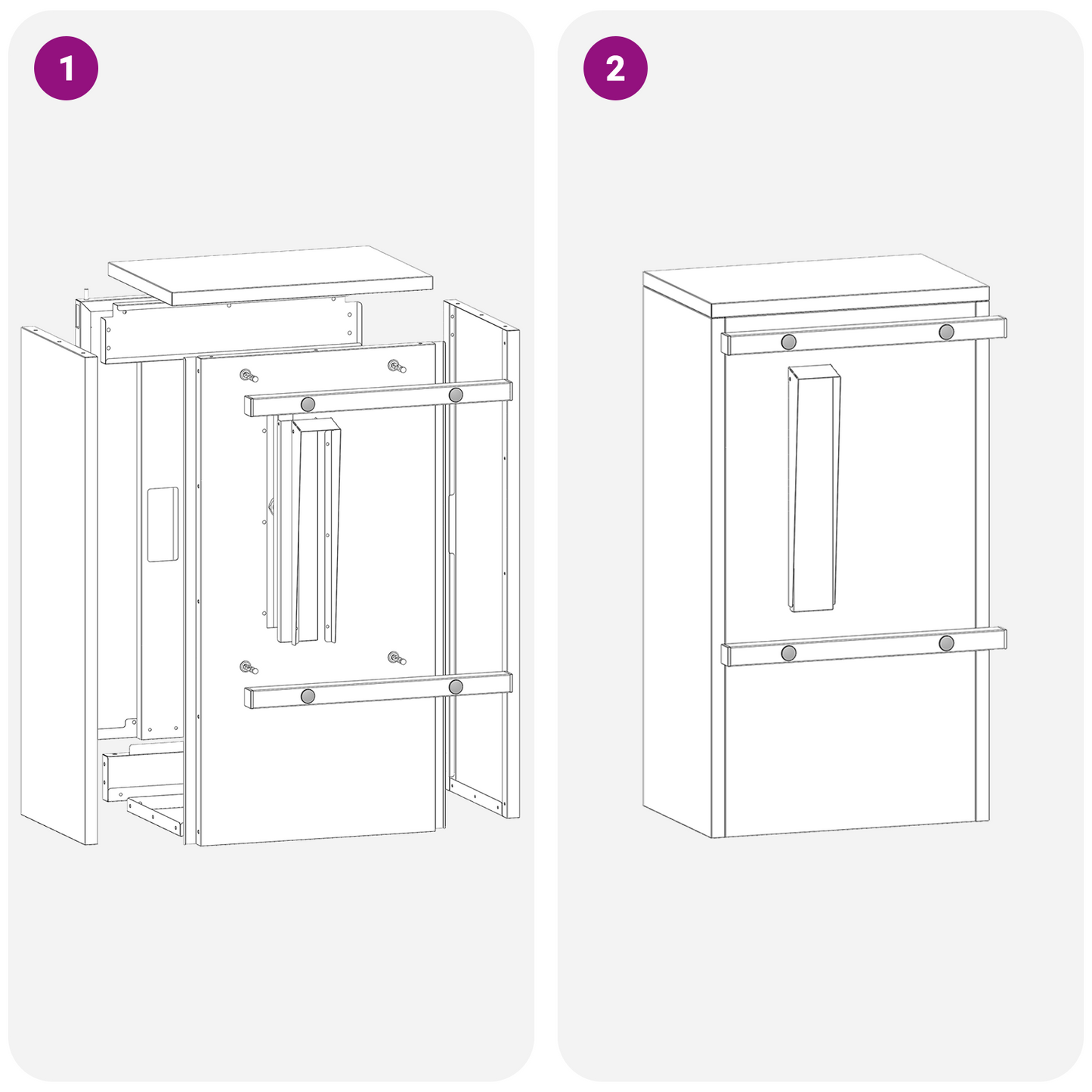 Brievenbus Roestig 30 x 23 x 55 cm Cortenstaal