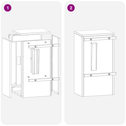 Brievenbus Roestig 30 x 23 x 55 cm Cortenstaal