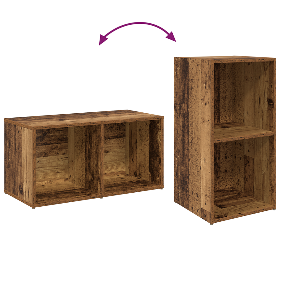 Tv-meubelset 4 pcs Oude hout 72 x 35 x 36.5 cm Bewerkt hout