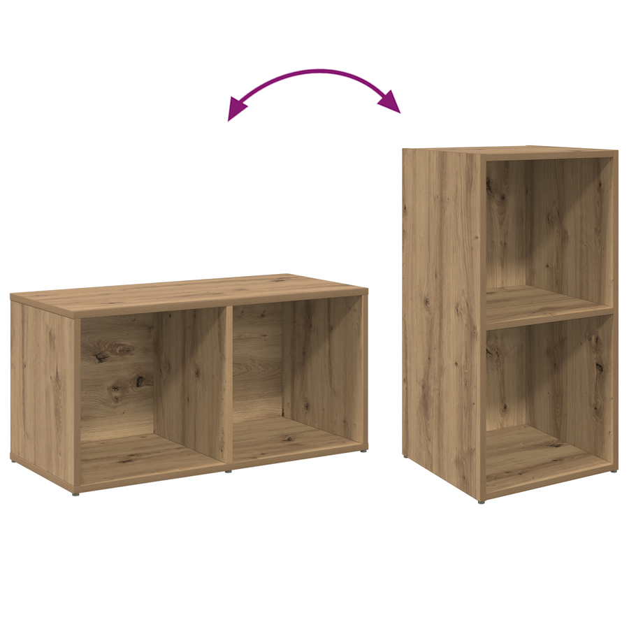 Tv-meubelset 4 pcs Ambachtelijk eiken 72 x 35 x 36.5 cm