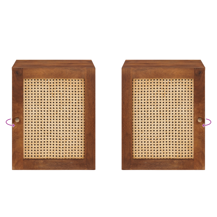 Badkamer Kast met plank met opslag met de deur Bruin 38 x 33.5 x 48 cm