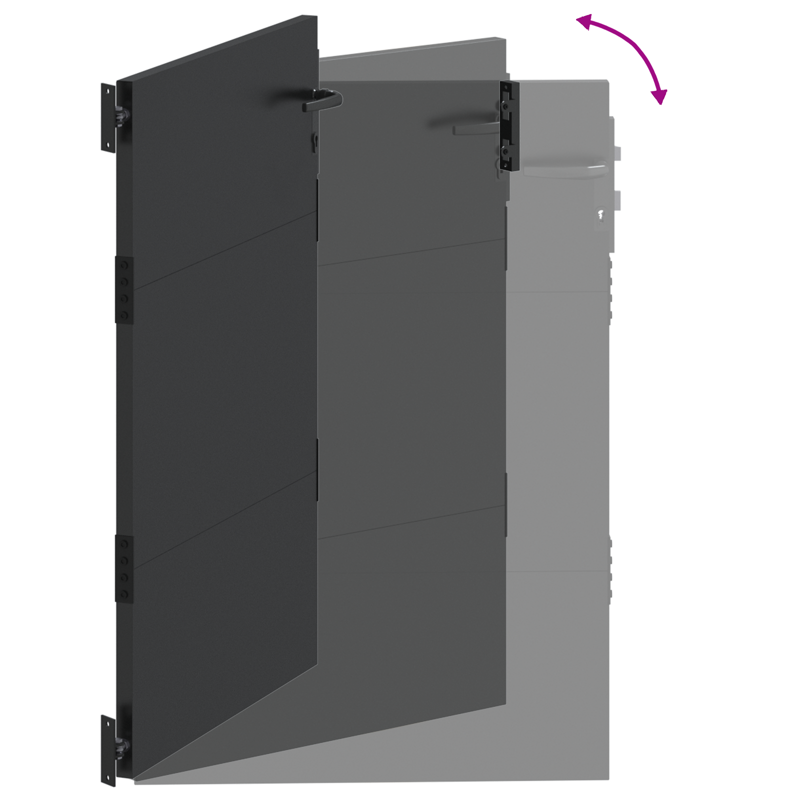 Tuinpoort met slot Zwart 105 x 150 cm Poedergecoat staal