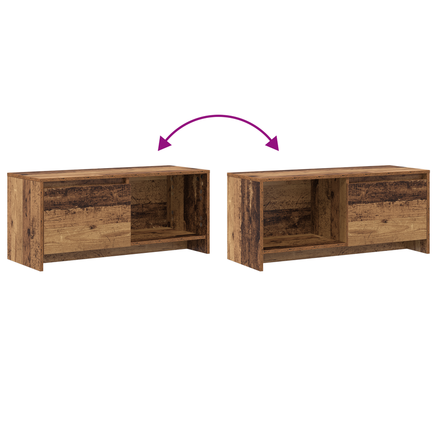 TV-stand Oud hout Bewerkt hout