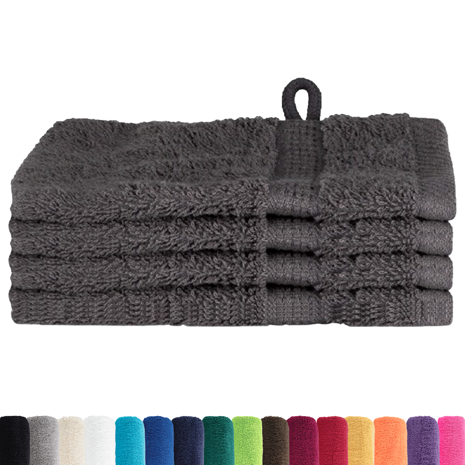 Waskruisjes 4 pcs Antraciet 15 x 21 cm Katoen