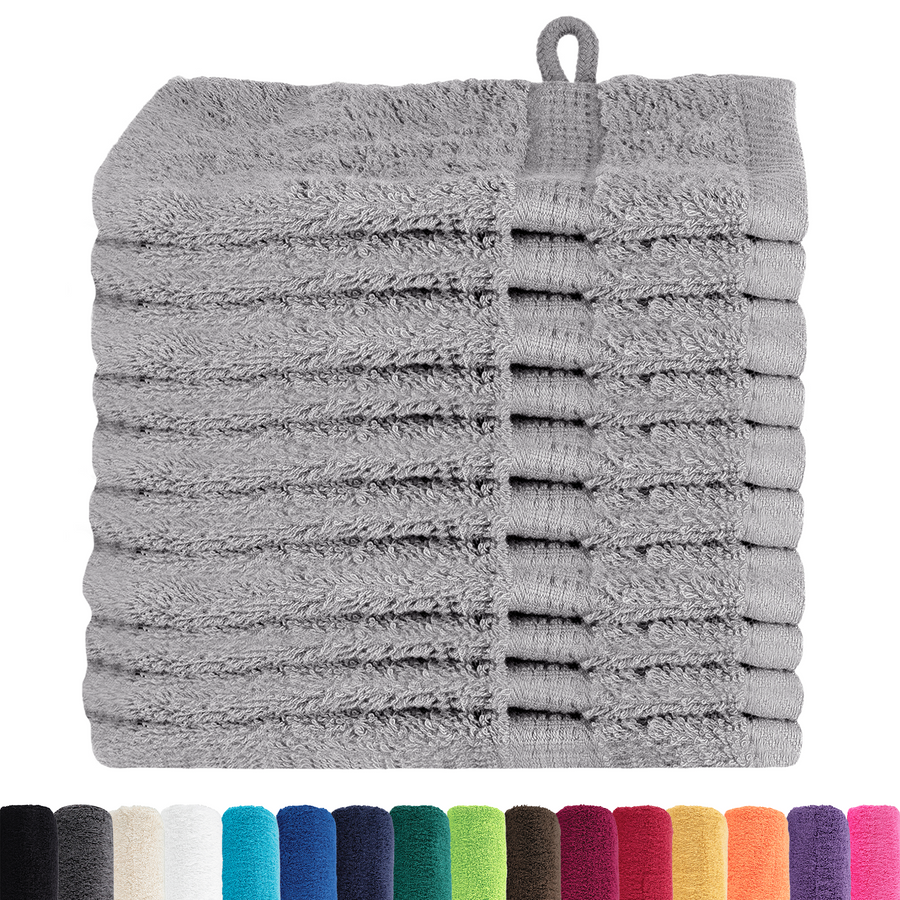 Waskruisjes 10 pcs Grijs 15 x 21 cm Katoen