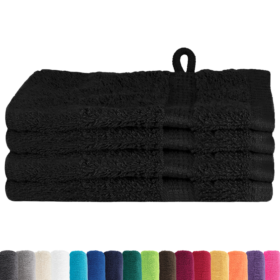Waskruisjes 4 pcs Zwart 15 x 21 cm Katoen