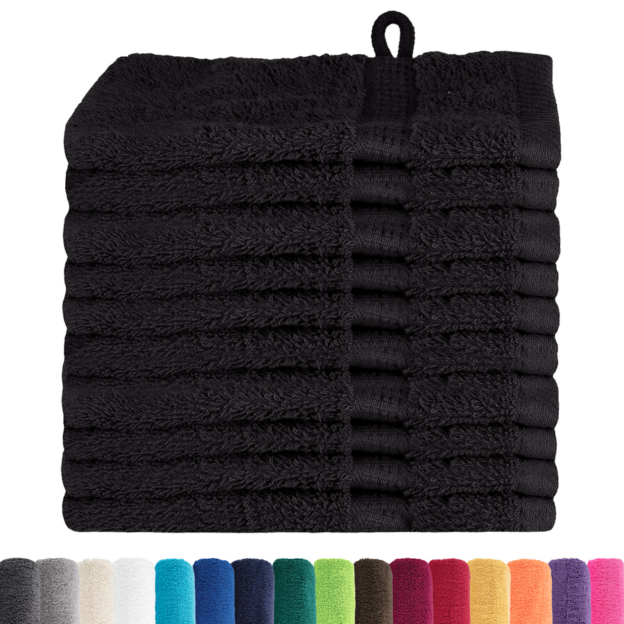 Waskruisjes 10 pcs Zwart 15 x 21 cm Katoen