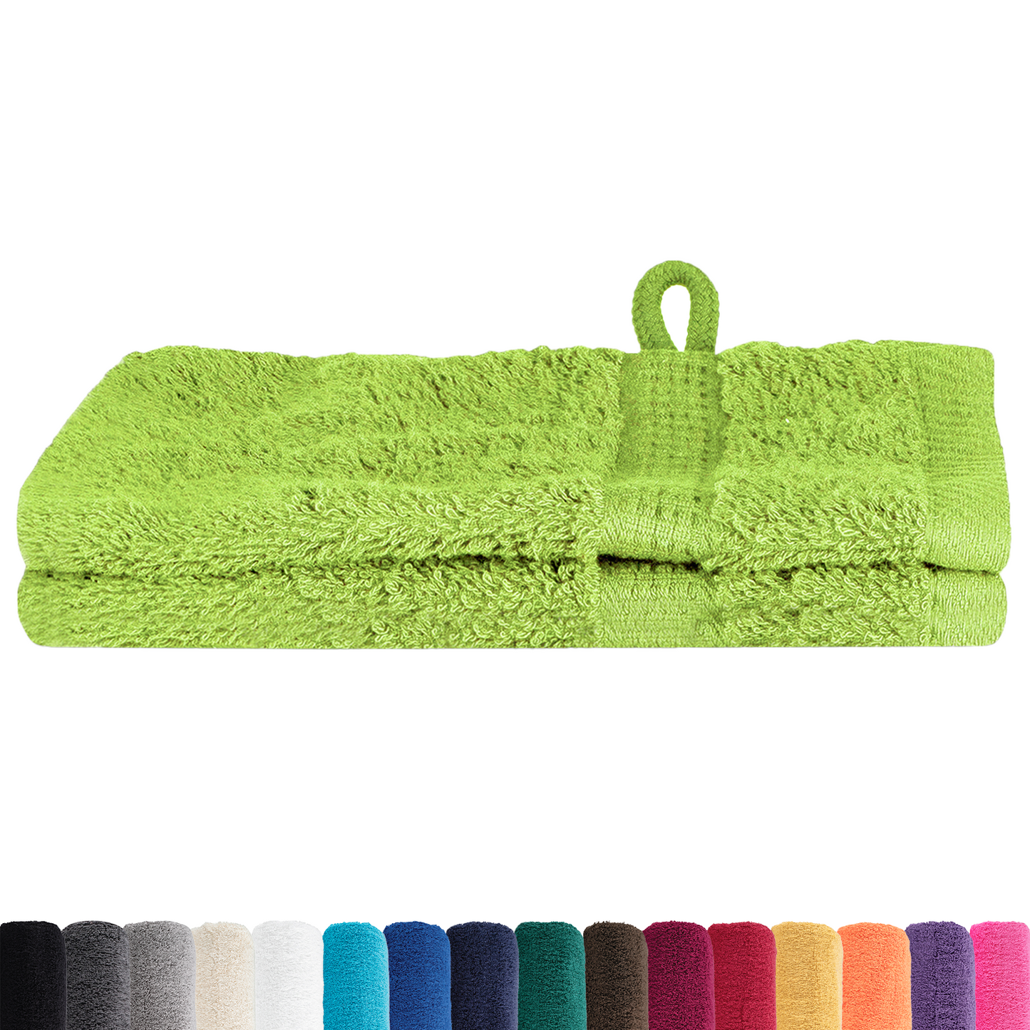 Waskruisjes 2 pcs Appelgroen 15 x 21 cm Katoen