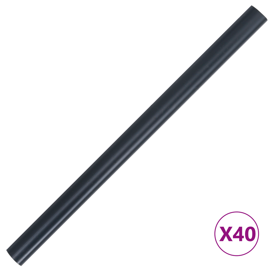 Tuin Privacyschermen 2 pcs Donkergrijs 35 x 0,19 m PVC