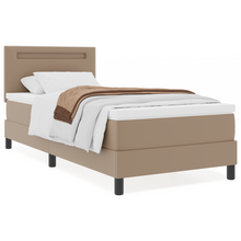 Boxspringbed met matras kunstleer cappuccino 100x200 cm