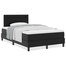 Boxspringbed met matras kunstleer zwart Small Double