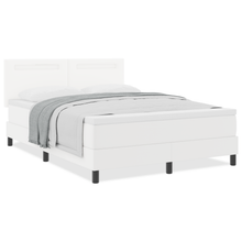 Boxspringbed met matras kunstleer grijs 160x200 cm