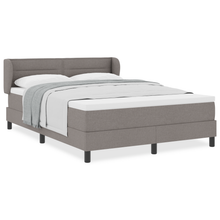 Boxspringbed met matras stof taupe 140x190 cm