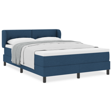 Boxspringbed met matras stof blauw 140x190 cm