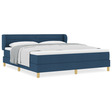Boxspringbed met matras stof blauw 180x200 cm