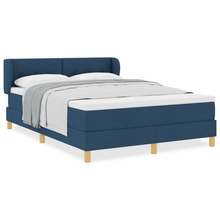 Boxspringbed met matras stof blauw 140x190 cm